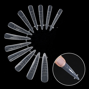 Logo Oem Stilettos Scuplted hızlı oluşturucu plastik tırnak çift formlar İpuçları tırnak akrilik jel uzatma çift formu tırnak İpuçları - Product Image 6