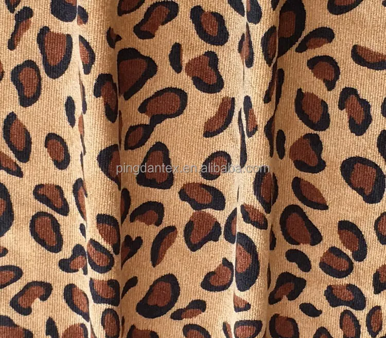 Eopard-tela de PANA con estampado de leopardo para vestido, falda y chaqueta