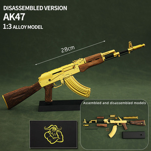 2024 sıcak yüksek hızlı sürekli yangın Metal oyuncak tabanca AK 47 silah yetişkinler için - Product Image 4