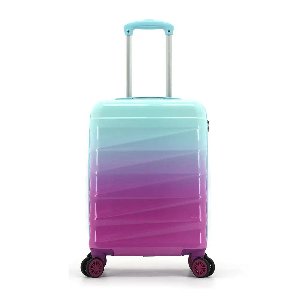 حمل على الهواء عجلة لوغواج حقائب السفر عربة الأمتعة الموضة الألوان PC رئيس الأمتعة