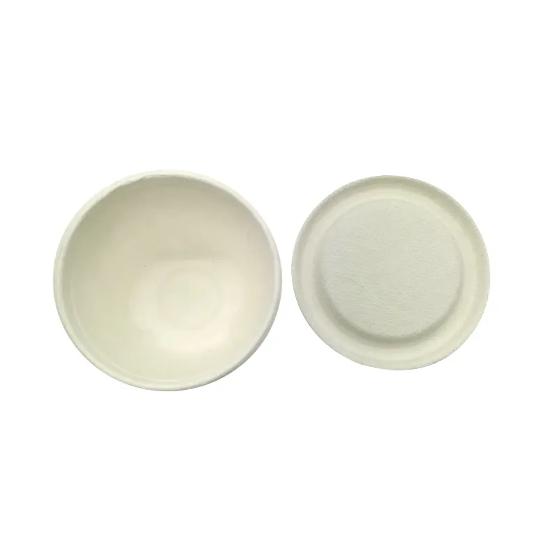 Disposable Mini Sized Bagasse Pulp Sauce Cup Biodegradable Sugar Cane Ice Cream Cup Compostable Paper Pulp Coffee Cups With Lids