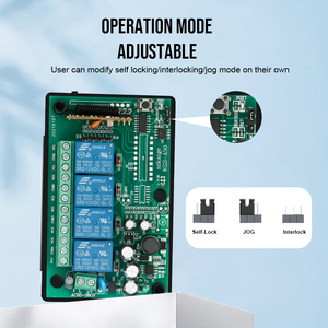 220 V 4 Kanäle elektronische Schalter mit Fernbedienung Lichtschalter für Beleuchtung 433 MHz Funkschalter - Product Image 5