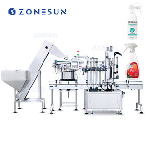 ZONESUN ZS-XG445A automatico a vite Servo Trigger pompa a spruzzo bottiglia tappatrice con tappo elevatore - Product Image 1