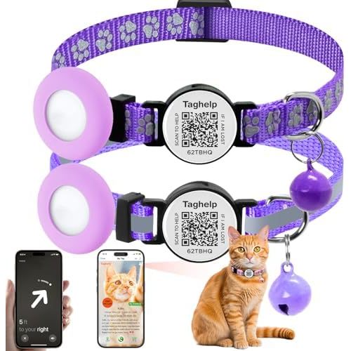 reflective strip Paw pattern - Purple