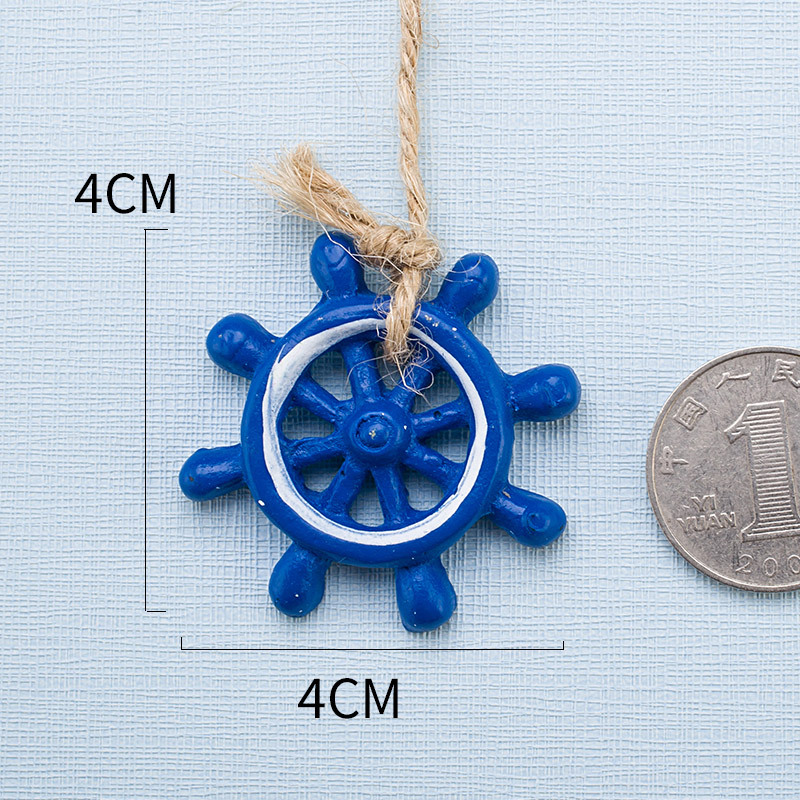 Ship's wheel orchid pendant