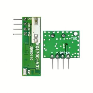 Módulo transmisor y receptor de RF superheterodino de 433 Mhz, controles remotos de 433 Mhz, módulo inalámbrico, Kits de bricolaje - Product Image 5