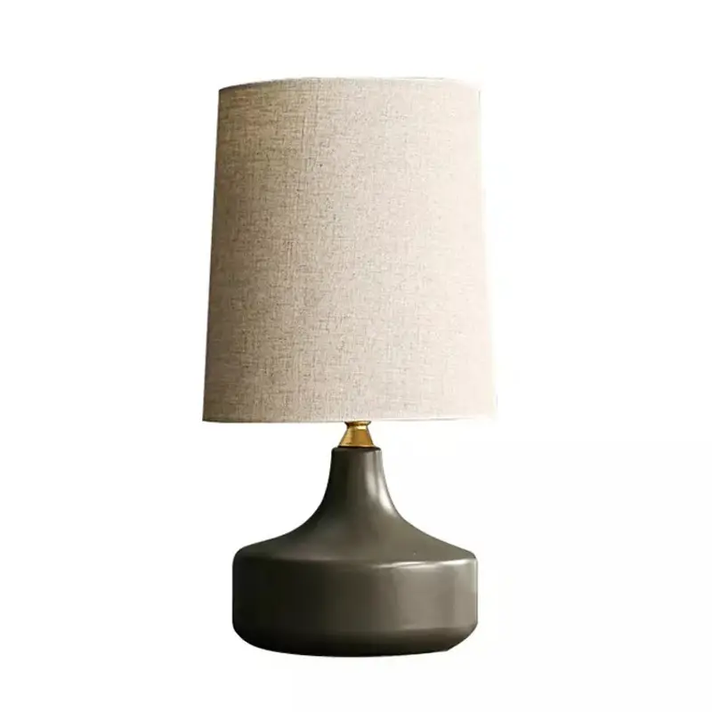 nordische schreibtischlampe schlafzimmer nachttischlampe keramik einfach grau modern amerikanisches wohnzimmerlicht luxus designer dekorative lichter