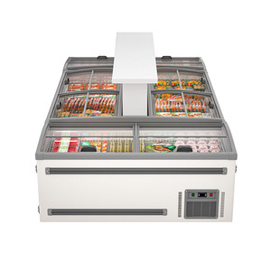 Hải sản và thịt máy làm lạnh Tủ Trưng Bày Tủ đông ngực sâu với mặt kính - Product Image 1