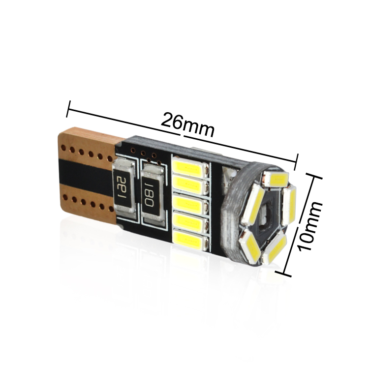 T10 15SMD 4014 แคนบัส 10-15V