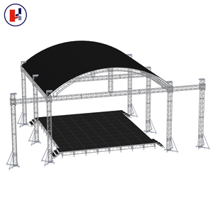 Hoạt động nhôm buổi hòa nhạc sân khấu cong bán Thông tư Roof chiếu sáng giàn hệ thống để bán - Product Image 6