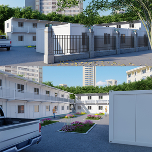 Factory Prices Custom Customized PVC Box Wall Window Container <strong>House</strong> Fully Assembled Modular Double Bedroom Prefab <strong>House</strong> Sale - Product Image 4