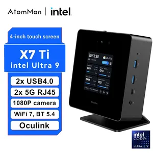 Power AtomMan Mini <strong>PC</strong> X7 Ti Intel Ultra 9-185H 4 Inch Screen <strong>2</strong>*USB4 <strong>2</strong>*5G RJ45 Camera Oculink Win-dows 11 Gaming <strong>PC</strong> WiFi7 - Product Image 2