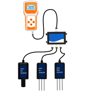 LOTE DIGITAL RS485 TEMPERATURA DE HUMEDAD DEL SUELO EC SALINIDAD NPK PH SENSOR DE LECTURA A TIEMPO PARA AGRICULTURA - Product Image 1