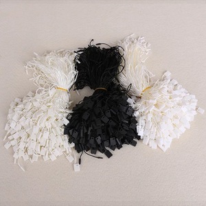 Custom logo Emboss Garment Wax <strong>Loop</strong> Hangtag <strong>hang</strong> Tag <strong>String</strong> Cotton <strong>String</strong> - Product Image 2