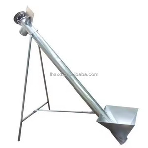 Nueva máquina transportadora de pellets de alimentación de partículas a granel de trigo y maíz de transporte transportador de tornillo automático con tolva - Product Image 2