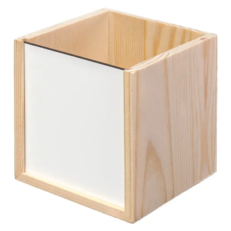 صندوق خشبي لتخزين الأقلام الرصاص مخصص حسب الطلب يمكنك تركيبه بنفسك صندوق خشبي بطلاء صورة حامل للأقلام من خشب متوسط الكثافة
