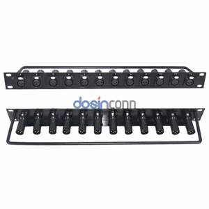 <strong>Patch</strong> <strong>Panel</strong> Keystone 1U 12 Port 12Way Male Female XLR Connector <strong>Patch</strong> <strong>Panel</strong> for Computer Rooms for Telecommunications System - Product Image 5