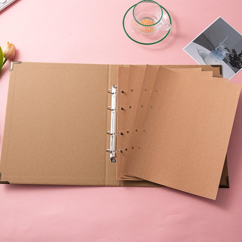 A4 kraft blank cover sheets + kraft paper