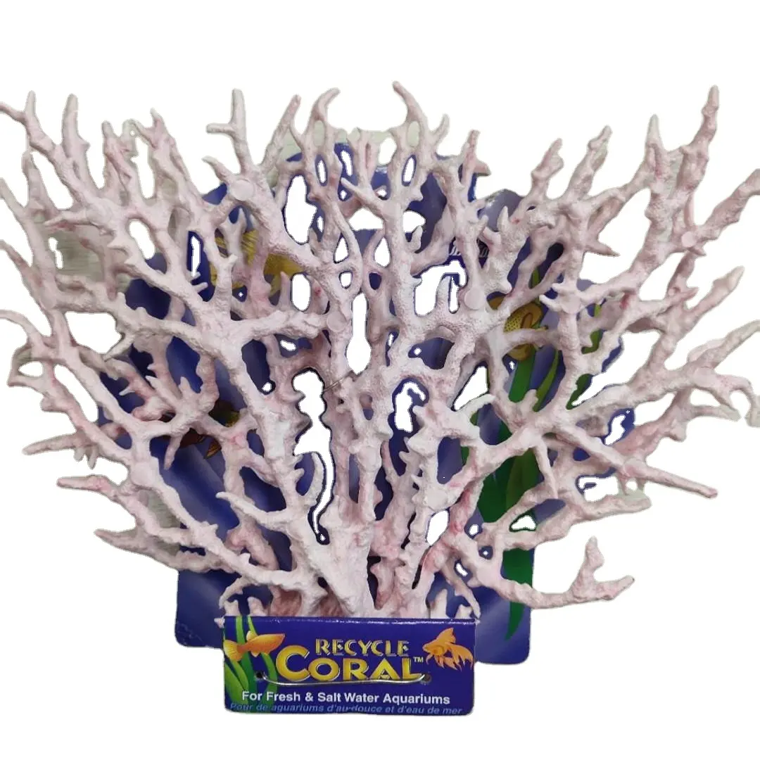 Enfeites de decoração para aquário, enfeites de decoração para aquário, água-viva coral, enfeites de árvore e pedra