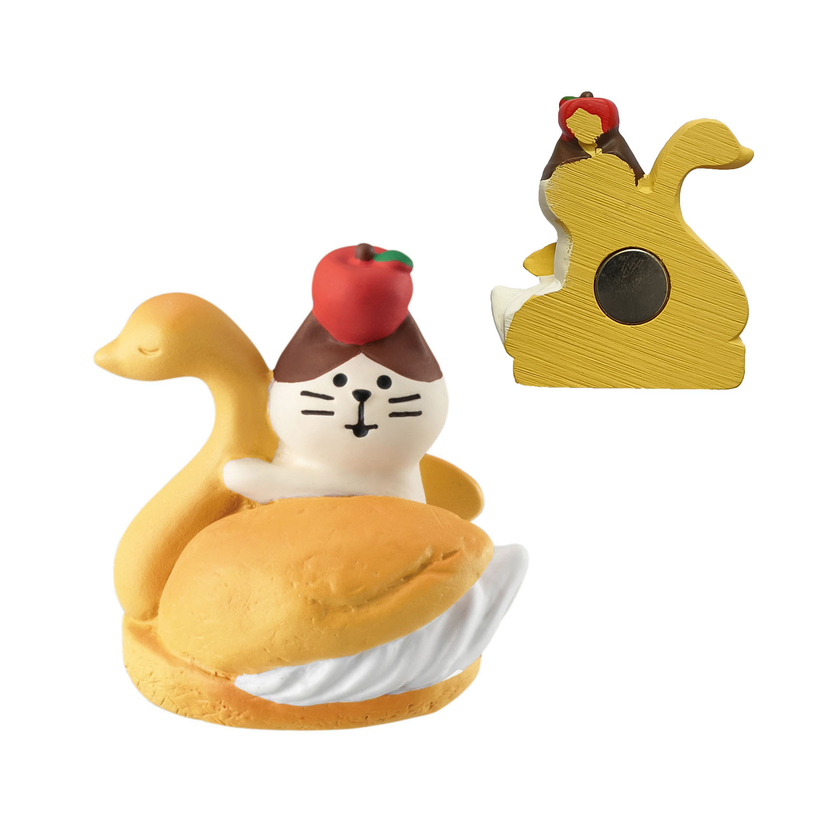 Swan buns on the fridge