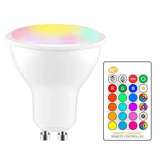 Wifi Tuya Dmx SMD Inteligente GU10 3W 5W 7W LED Par Spot Lâmpadas 3000K