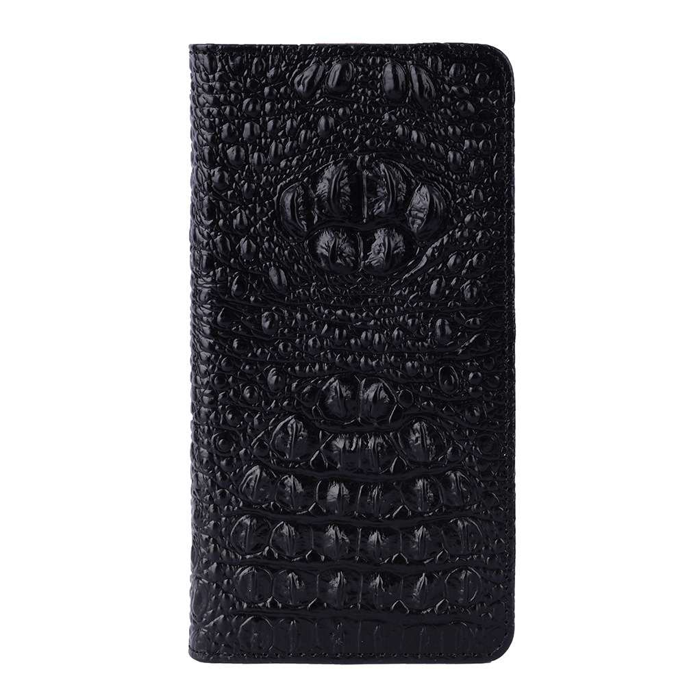 Genuine crocodile leather - black
