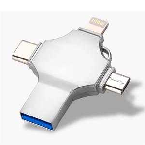 ร้อนขาย4 In 1มัลติฟังก์ชั่ OTG Usb แฟลชไดรฟ์3.0สำหรับประเภท-C/ สายฟ้า/ไมโคร Usb/ คอมพิวเตอร์เพนไดรฟ์ดิสก์หน่วยความจำ - Product Image 6