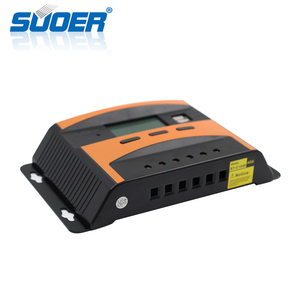 Controlador de carga solar Suoer 12V/24V PWM con pantalla LCD Regulador manual 40A para sistemas solares - Product Image 4