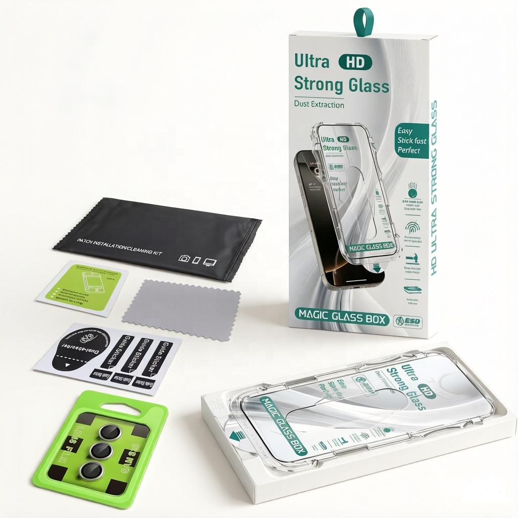 Verre transparent + protection d'objectif d'appareil photo