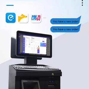 14imch Desktop Pc Dual Screen POS Machine All in One Pos System con impresora Escáner Cajero Cajón Venta al por menor Checkout - Product Image 4