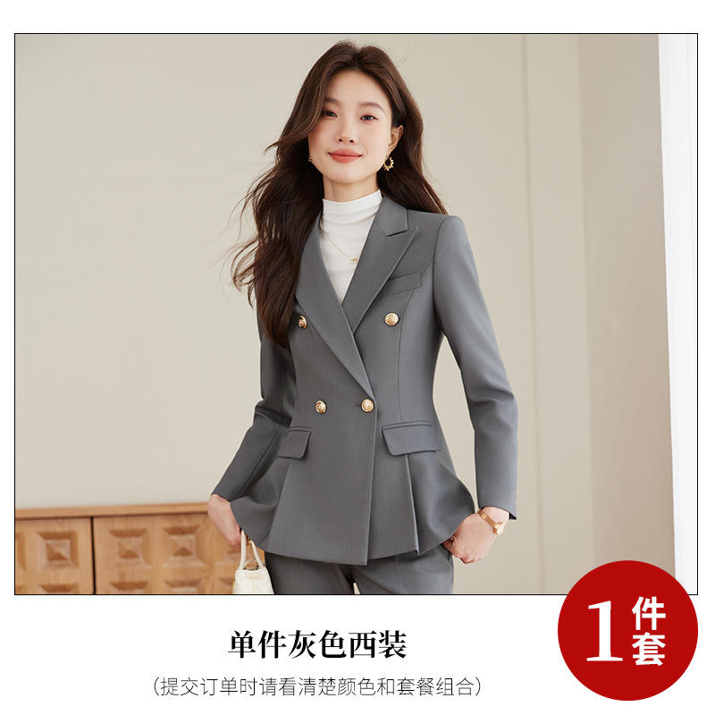 gray suit