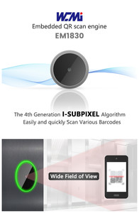 Un EM1830 automático Android 32Bits Cmos SDK 1D 2D incrustado código de barras Qr lector de escaneo de la escuela - Product Image 3