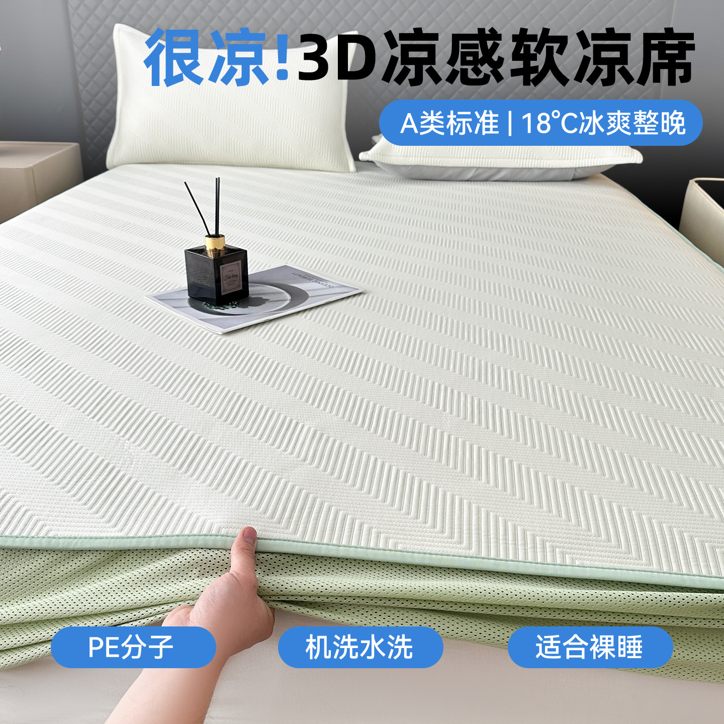 Fitted Sheet - Leica - Green