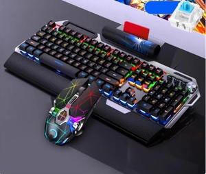 Teclado mecánico juego de ratón Esports Black AXIS Home Network cafe con juego de mano escritorio Notebook Gaming Keyboard - Product Image 4