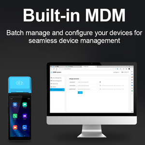 Dispositivo POS Android 11 de mano con pantalla táctil azul de 6 pulgadas con impresora térmica Z500 - Product Image 6