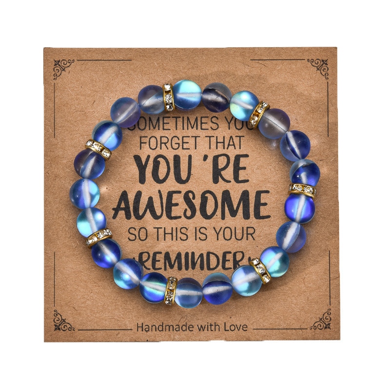 Moonlight blue ribbon card