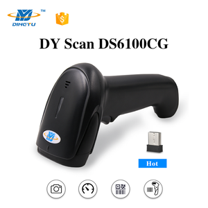 DYscanハンドヘルド2D QRコードリーダー自動スキャンPOSターミナル2.4GワイヤレスバーコードスキャナードングルUSB/BT LED対応Android - Product Image 5