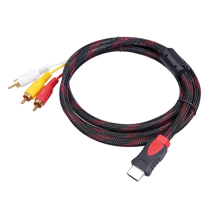 Xput HDMI a 3RCA Cable AV 1080P HDMI HDTV a 3 RCA/AV Audio Video Cable convertidor de Cable