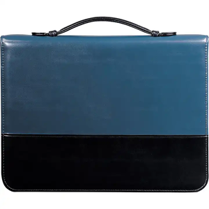 A4 da dây kéo danh mục đầu tư tổ chức với xử lý kinh doanh chuyên nghiệp danh mục đầu tư thư mục tùy chỉnh dập nổi logo tài liệu tập tin Túi - Product Image 2