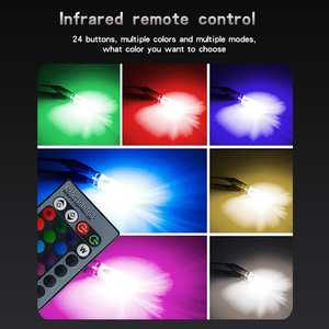 Fabrika kaynağı T10 5050 6SMD uzaktan kumanda ile RGB çok renk değiştirme LED lamba oto araba led iç müzik dans işık - Product Image 5
