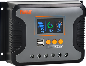 PowMr PWM 30A/60A/80A 48V автоматический Солнечный Контроллер заряда для Электросистемы регулятор PV домашнее зарядное устройство для аккумулятора ЖК-контроллер заряда - Product Image 5