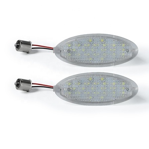 2 adet 18SMD OPEL Astra F Corsa B için Vectra B LED plaka aydınlatma ışığı entegre led arka lambası - Product Image 2