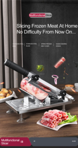 Nhà bếp lẩu thịt bò thịt cừu thực phẩm Slice Cutter cleavers thịt đông lạnh cắt máy cắt cho Deli nhà BBQ lẩu - Product Image 2