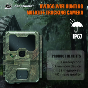 Keep Guard KW866 WIFI охотничья дикая тропа камера Водонепроницаемая IP67 OEM/ODM 512GB для хранения SD карта памяти 32MP 4K ночного видения - Product Image 2