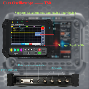 T80 oscilloscopio digitale portatile e Tester batteria palmare garanzia di 1 anno per la misurazione e l'analisi efficienti - Product Image 3