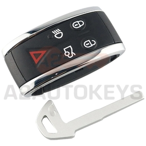 A2AUTOKEYS อะไหล่ใหม่5ปุ่มเปลือกกุญแจรีโมทสำหรับ Jaguar X XF xkxkr Smart PROX Key HOUSING + Blade - Product Image 3
