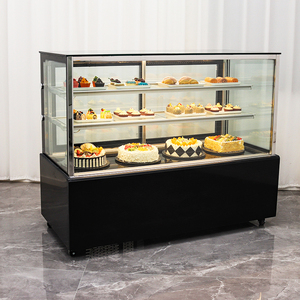 Hai Lớp ủ Kính bánh mì Máy làm lạnh bánh tủ lạnh tủ trưng bày tủ trưng bày cho cửa hàng bánh và bánh - Product Image 6