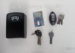 Caja de bloqueo inteligente Caja de llaves de seguridad para llaves grandes Aplicación TUYA Generación remota de llaves Bluetooth y códigos Pin sin Internet Impermeable para exteriores