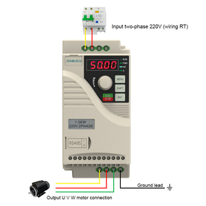 Convertidores de inversores VFD trifásicos a trifásicos de 380V 0,75 W 1.5kw 2.2kw Control vectorial 485 Modbus 50/60Hz AC Driver - Product Image 6