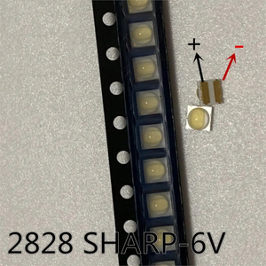 500pcs הוביל תאורה אחורית כוח גבוהה הוביל 0.8w 2828 6v מגניב לבן 45lm gm2bb1zf2cem יישום טלוויזיה עבור חד